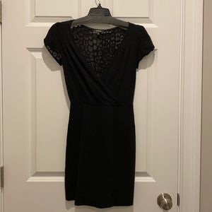 Express mini dress with crossover top XS